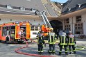 Feuer 3 Dachstuhlbrand Koeln Rath Heumar Gut Maarhausen Eilerstr P513